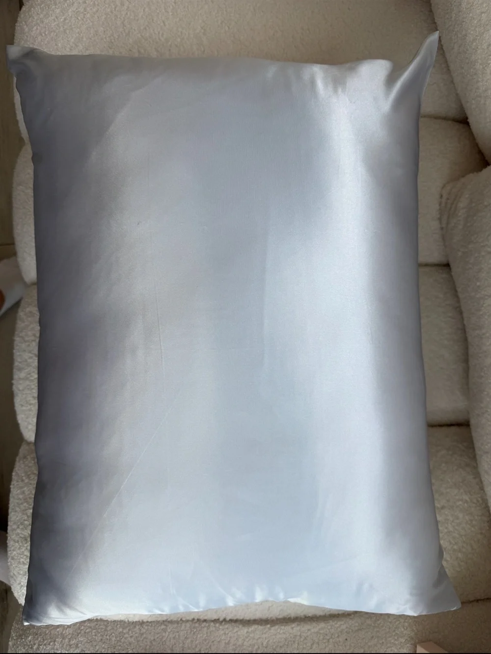 Silky Light Gray Pillowcase Set with Matching Eye Mask and Scrunchie